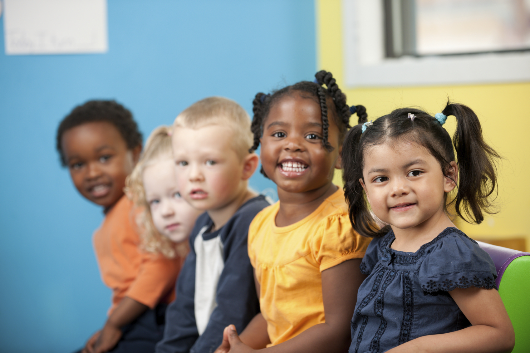 diverse preschool children